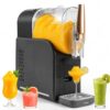 Slush Machine, 2L Frozen Drink Maker with 6 Presets, No Ice Needed Slushie Machine for Home, Frozen Cocktail & Milkshake Maker, Self-Cleaning Slushy Machine with Adjustable Temperature, Easy to Use