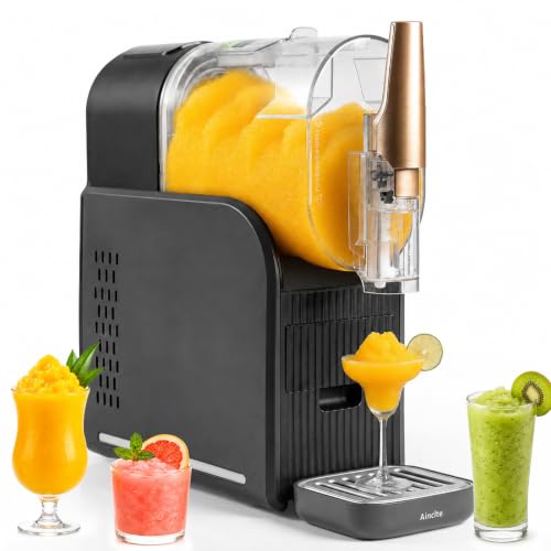 Slush Machine, 2L Frozen Drink Maker with 6 Presets, No Ice Needed Slushie Machine for Home, Frozen Cocktail & Milkshake Maker, Self-Cleaning Slushy Machine with Adjustable Temperature, Easy to Use