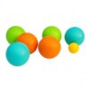 Slyzjdl Lawn Bowling Game Bocce Set Wooden Balls Outdoor Smooth Painted Finish Suitable for Family Lawn Event