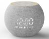 SM-10 White Noise Machine with Alarm Clock and Night Light, 30 Soothing Sounds, Volume Levels, Gentle Wake Up, Timer, Plug-in for Adults Kids Baby