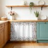Small Cabinet Curtains for Kitchen Under Sink Skirt for Bathroom Multicolored Stars Dishwasher Curtain Cover Modern Minimalist Blue Red Green Star Desk Curtain Skirt Drape for Classroom 10"x11"