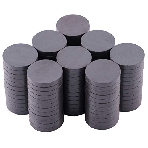 Small Magnets for Crafts - 100 Premium Round Grade 5 Strong Magnet – 13/16 Inch (20mm x 3mm) - Great for Creating Fridge Art and Other Magnetic Craft Projects