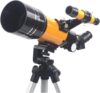 Small Size Telescope 70mm Aperture Refracting Reflector for Beginners Adjustable Height Tripod with Carry Bag Different