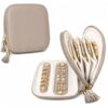 Small Travel Jewelry Case 2-Layer Jewelry Organizers Storage Bags for Women