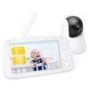 Smart Baby Monitor, ContinuousThermal Tracking System with 24-Hour Real-Time Monitoring, Audio & High-Temperature Alerts for Infant Safety