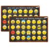 Smart Poly Welcome Mat with Slip Resistant Backing, 15.5" x 23.5", Emotion Icon Feelings, Pack of 2