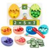 Smartwo Kids Learning Toys Set, Montessori Math Game for Toddlers, Number Counting Toy Color Sorting Activities, STEM Toys for Preschool 3+ Boys Girls Birthday Gift