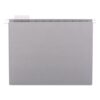 Smead Colored Hanging File Folder with Tab, 1/5-Cut Adjustable Tab, Letter Size, Gray, 25 per Box (64063) (Pack of 1)