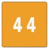 Smead DCC Color-Coded Numeric Label, 4, Label Roll, Orange, 250 Labels per Roll (67424)