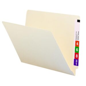 Smead End Tab File Folder, Straight-Cut Tab, Letter Size, Manila, 100 per Box (24100)