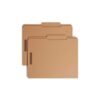 Smead Fastener File Folder, Reinforced 2/5 -Cut Tab Right of Center Position, Guide Height, Letter Size, Kraft, 50 per Box (14880)