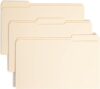 Smead Fastener File Folder with SafeSHIELD® Fasteners, 2 Fasteners, Reinforced 1/3-Cut Tab, Legal Size, Manila, 50 per Box (19555) (Pack of 5)