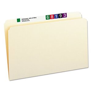 Smead File Folder, Straight-Cut Tab (Not Undercut), Legal Size, Manila, 100 per Box (15300)