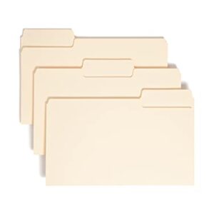 Smead SuperTab File Folder, Oversized 1/3-Cut Tab, Legal Size, Manila, 100 Per Box (15301)