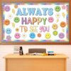 Smile Face Bulletin Board Set Always Happy to See You Classroom Wall Decor