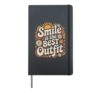 Smile Is The Best Outfit Positivity Motivation Vibes - Hardcover Journal, Black