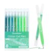 SMOOTHERPRO Metallic Glitter Gel Pens, 8 Pack Green Series