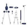 SM SunniMix 2 Pieces Drawing Compass Adjustable Precision Compass Set Professional Geometry Compass Kit Circle Drafting Compass with Extension