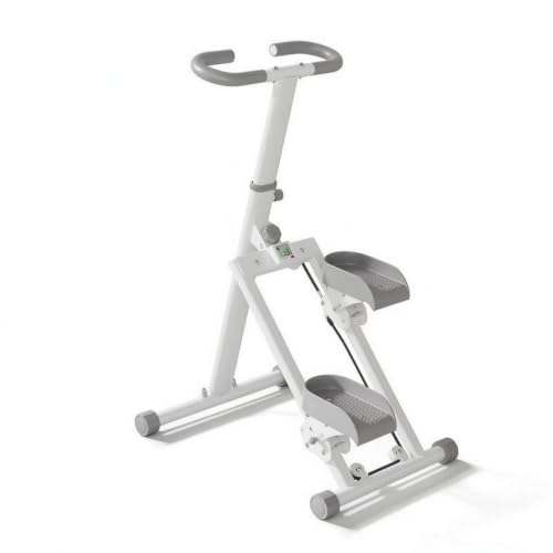 SM SunniMix Indoor Climbing Machine Step Climber Stair Stepper Exercise Equipment with Steel Frame and Counter Adjustable Handlebar and Foldable Design Suitable, Upgraded Counting Model