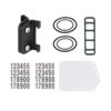 SM SunniMix Number Mount Seatpost Plate Bracket Holder PVC Construction Quick Release Feature Compact Lightweight Suitable for Road Bike Activity