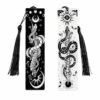 Snake Bookmarks Set of 2 Acrylic Bookmarks with Black New Chinese Style for Readers and Students Page Holding