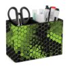 Snake Skin Green Desk Organizer PU Leather Caddy Holder