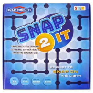 Snap 2 It® Board Game, Game of The Year Finalist, A Race to Light Up The Game, Will You Be First?, for Kids and Adults – Promotes Creativity and Problem Solving, STEM Toy