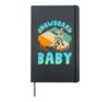 Snowboard Baby Snowboarder Lovers Children Toddlers Hardcover Journal, Black