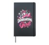 Snowboarder SNOWBOARDING GIRL Girls Children Snowboard Hardcover Journal, Black