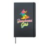 Snowboard Girl Cool Snowboarder Shirt Women Snowboarding Hardcover Journal, Black