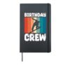Snowboarding BIRTHDAY CREW Snowboarder Children Friends Hardcover Journal, Black