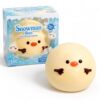 Snowman Bun Slow Rising Squishy, Soft Squeeze Ball (2Pcs Snowman Bun - Cream)