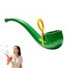 Soap Bubble Pipe, BubblePipe, Bubble Machine, Creative Pipe Shaped Bubbles-Blower, 3D Printed Bubbles-Blowing Stick Vibrant Color, Easy to Use for Family Gatherings and Outings Plastics Blower