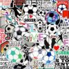 Soccer Stickers |100 Pcs World Cup Soccer Waterproof Vinyl Decals for Water Bottles Laptop Car Luggage Cup Computer Mobile Phone Skateboard Decor