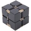 Socobeta Handheld Fidget Toy, Aluminium Alloy Suitable for Stress and Anxiety Relief for Friends Family (Black)
