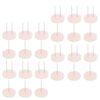 Socobeta Wooden Crochet Doll Stand Set 24 Pcs 12 Double Single Needle for Collectors Display 1.57in