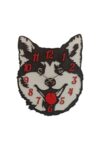 SODEF Decorative Dog MDF Wall Clock for Room 19.7 in | Battery Operated | Playful & Design - Black White