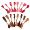 SOESFOUFU 16pcs Embroidery Floss Thread Gradient Polyester Cross Stitch Thread for DIY Friendship Bracelet Making and Hand Embroidery Soft Tangle-Resistant Craft