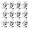 SOESFOUFU 20 Pcs Magnetic Clip Refrigerator Magnets with Stainless Steel Round Clips Magnetic Hold and Sturdy Material for Office and Home Use Sleek and Simple Photo Holder