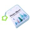 Soft Fabric Baby Album Cute Cartoon Photo Book for First Family Memories with Mirror Suitable for Infants 18.5x14cm