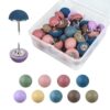Soft Matte Push Pins, Decorative Thumb Tacks in 9 Colors Cute Office Decor