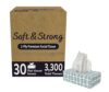 Soft & Strong 2-Ply Premium Facial Tissue, Hypoallergenic, Unscented, 110 Tissues per Box, 30 Flat Boxes, 3,300 Total