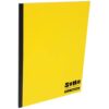 SoHo Urban Artist Tape Bound Lay Flat Sketch Book, Yellow Cover, 9x12 30 Sheets, Smooth Mixed Media Sketchbook, 71lb. (106 GSM) Paper Travel Art Journal, Customizable Soft Cover
