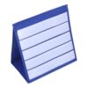 SOIMISS Desktop Pocket Chart Stand for Classroom and Office Use Blue PVC and Paper Material Easy Assembly and Storage 12.97x11.99x7.86in Routine Chart for Group Activities and Lessons