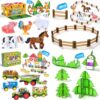 Solalalam Farm Magnetic Tiles Set