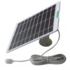 Solar Charging Panel 5W for Arlo Security Cameras with Adjustable Mount and Weatherproof ABS+PC Frame for Consistent Power Supply (White)