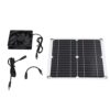 Solar Prowered Fan, 12W Solars Panel Powered Fan Kit USB Powered for Greenhouses Sheds Pet Houses Outdoor Shed Ventilation