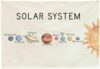 Solar System Classroom Banner, Space Planet Chart on Beige Cotton Canvas for Homeschool, Preschool Kindergarten, Nursery and Kids Room Wall Decor, STEM Science Teacher Gift Idea, 28.5x20 Inch