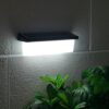 Solar Wall Light, 135lm 33 LEDs Outdoor Bright Security Wall Light, Light-Control Intelligent Solar Fence Light, IP54 Waterproof LED Security Solar Light for Backyard, Fence, Garden, Patio