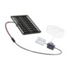 Solar Water Pump Kit 6W 9V Panel, 12V Submersible Fountain Pump 240L/H, Outdoor Pond Aquarium Circulation System with 2m Tube and Filter for Garden Water Features(with switch)